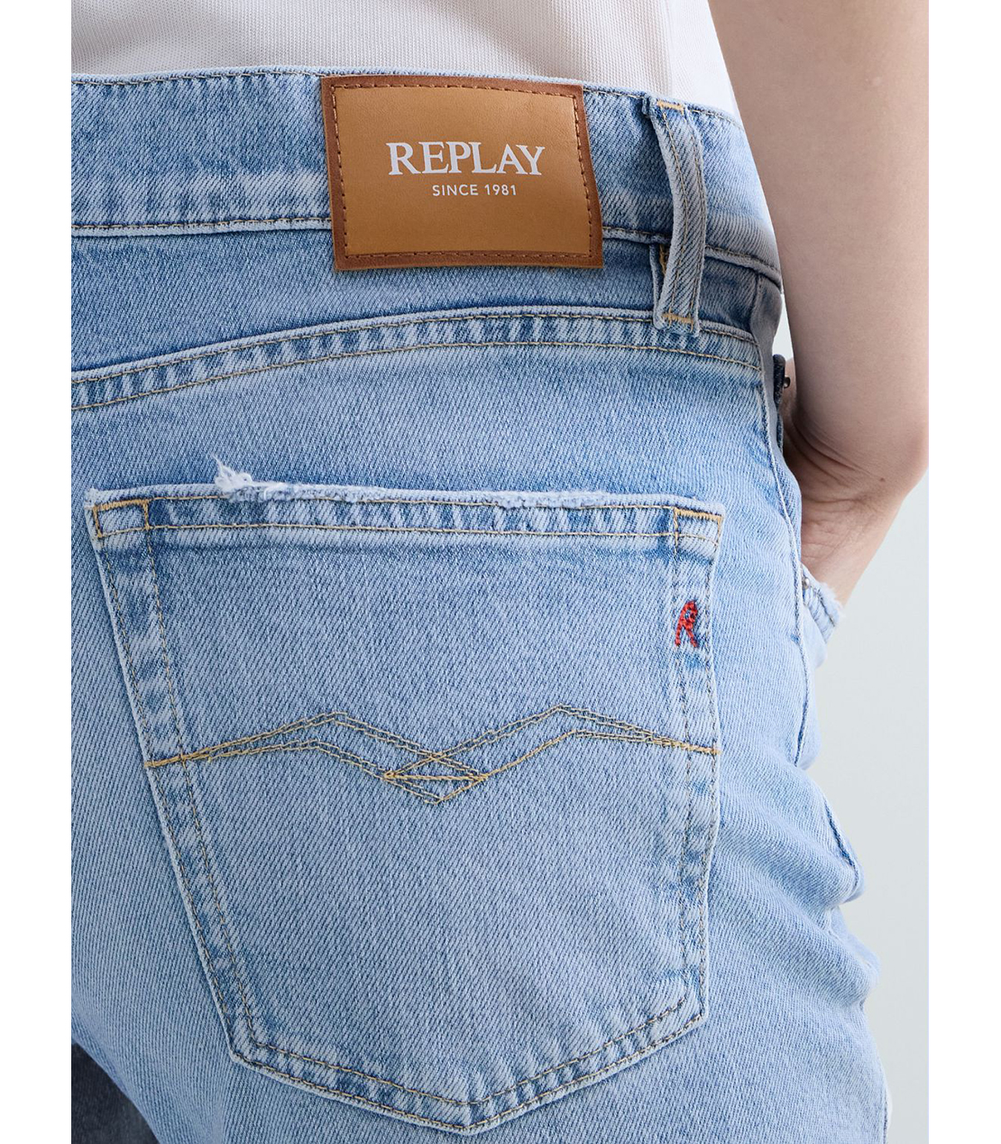 ストレートAKEME ライトブルーストレッチデニム 詳細画像 ライトブルー 7